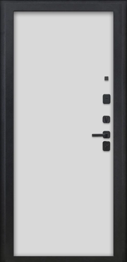 Входная дверь ДвериПРО Квадро Гладкая белый матовый DPRO220849 внутренняя сторона